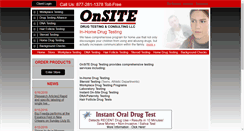 Desktop Screenshot of onsitedrugtesting.net