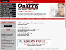 Tablet Screenshot of onsitedrugtesting.net